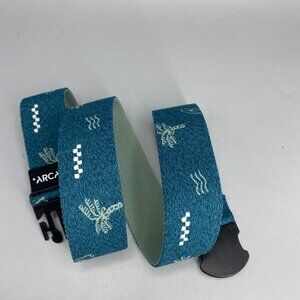 Arcade Belt Mens 36W Teal Nylon Stretchy Adjustable Plastic Buckle Performance